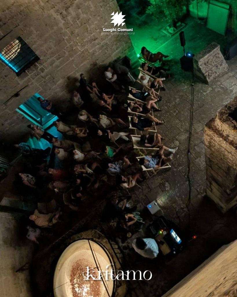 proiezione durante evento Corpi Celesti, festival di fotografia, arti visive e performative